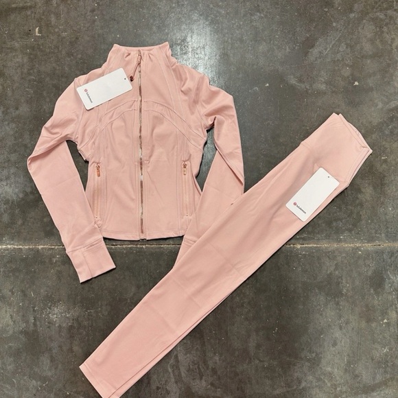lululemon athletica Pants - Pink Lululemon Define Jacket & Align Leggings Set – Size 6